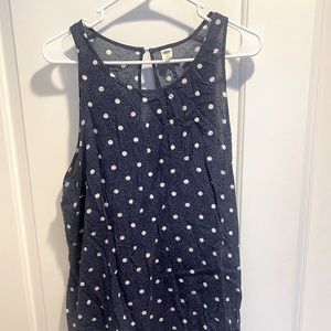 Blue polka dot tank Old Navy Women’s XL